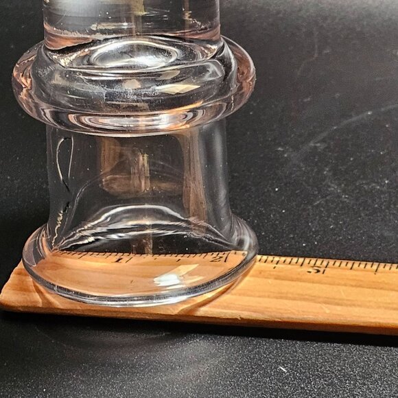 Kosta Boda Glass Bud Vase 4" Sweden Crystal minimalist Art Deco artistic design - Picture 10 of 10